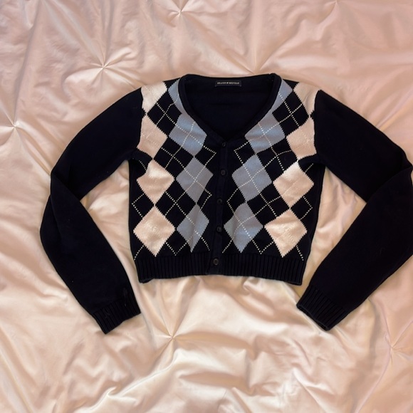 Brandy Melville argyle cardigan - Picture 3 of 3